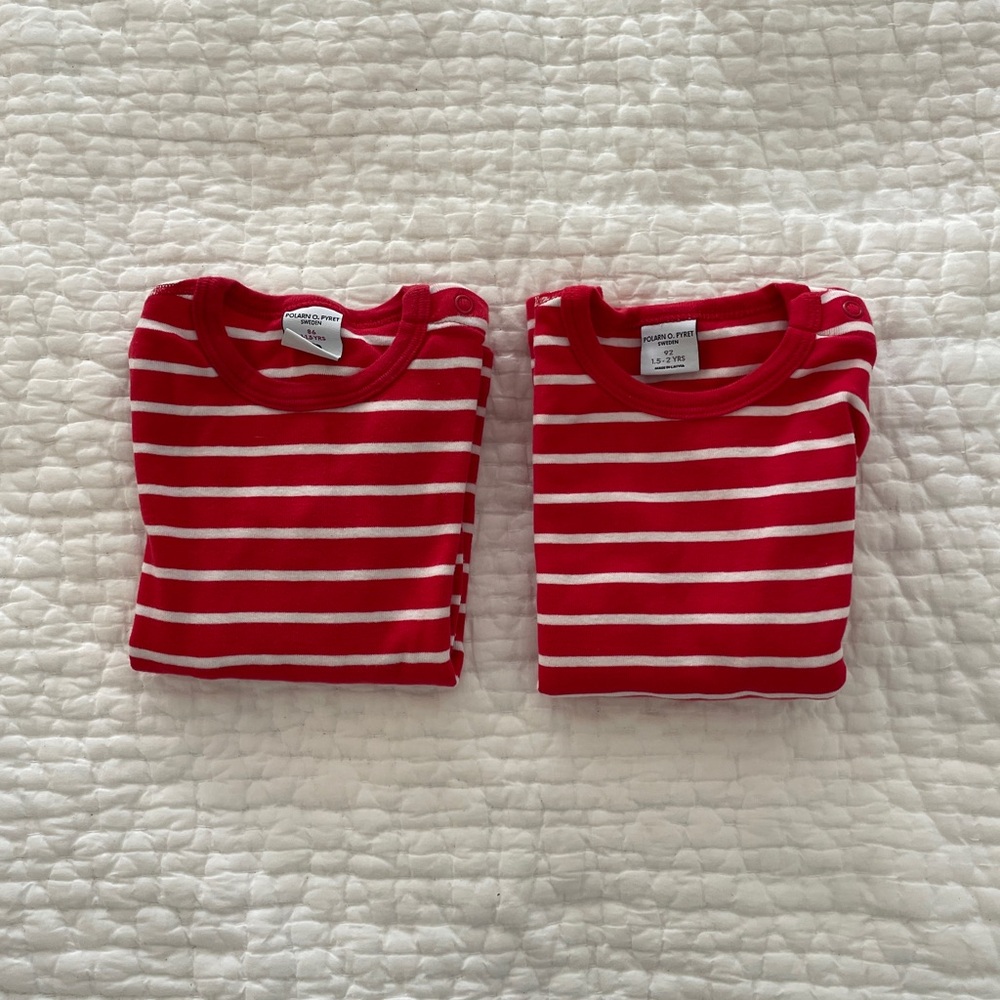Polarn O. Pyret "Our Iconic Swedish Stripes” Tops / Shirts (two)